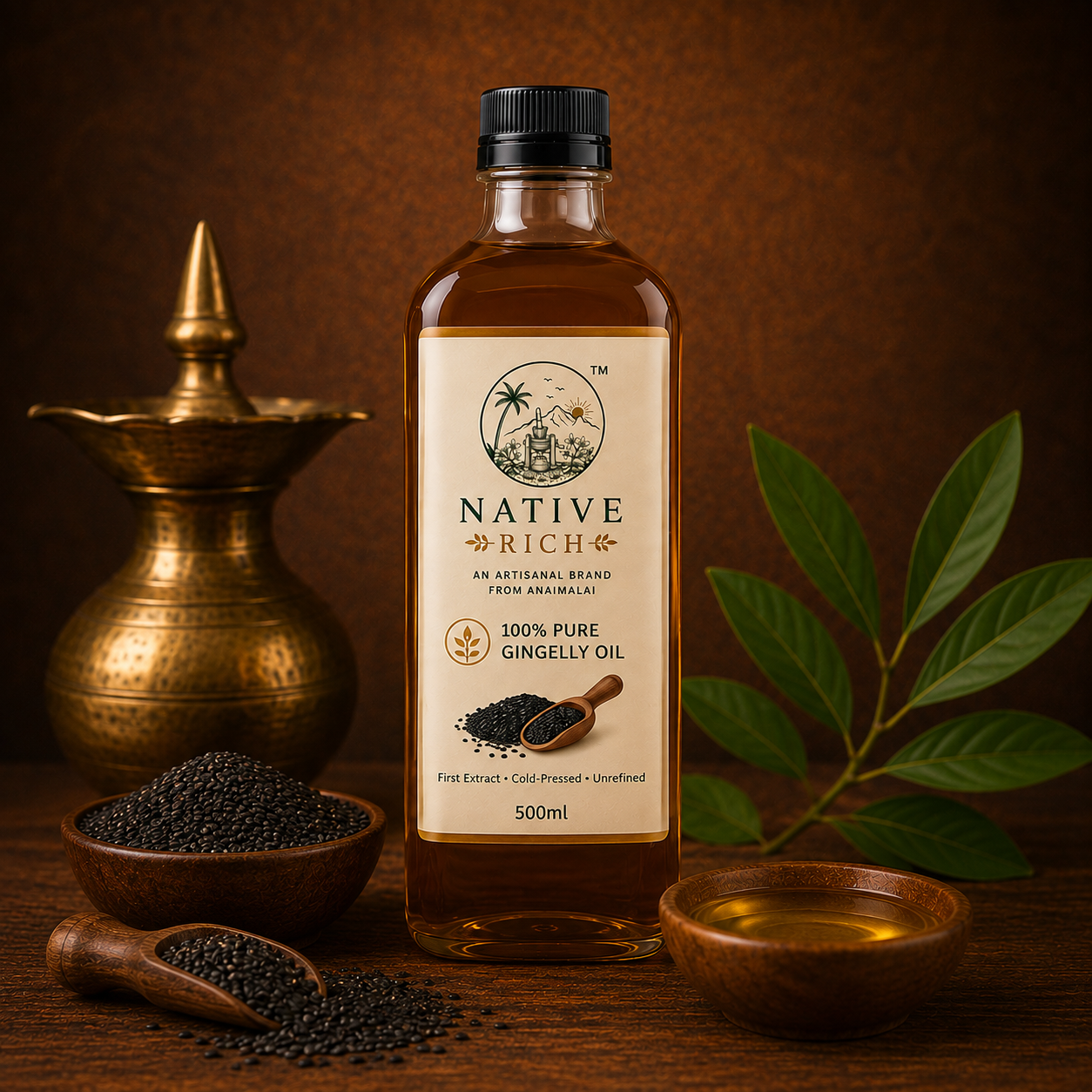 Cold Pressed Gingelly Oil