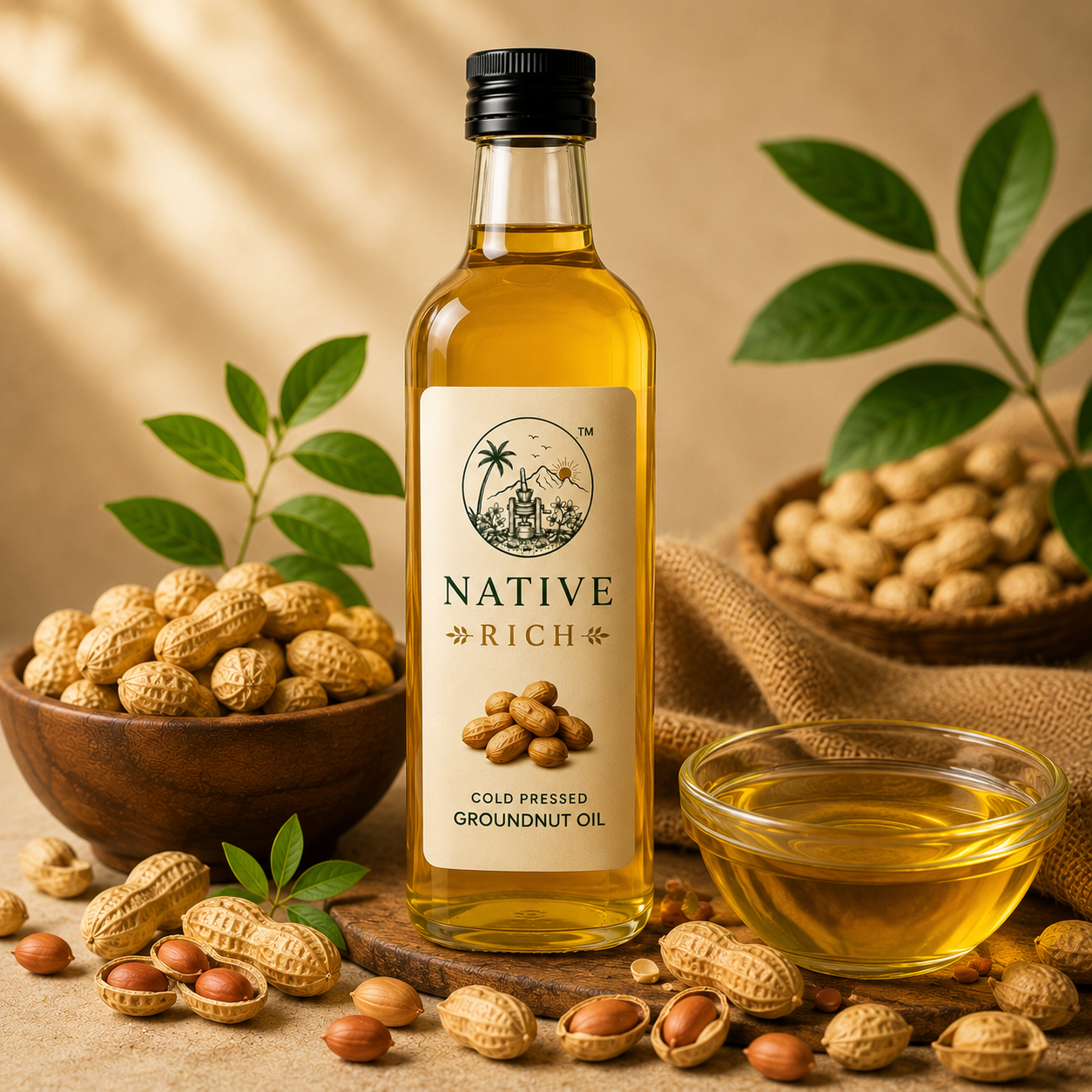 Cold Pressed Groundnut Oil