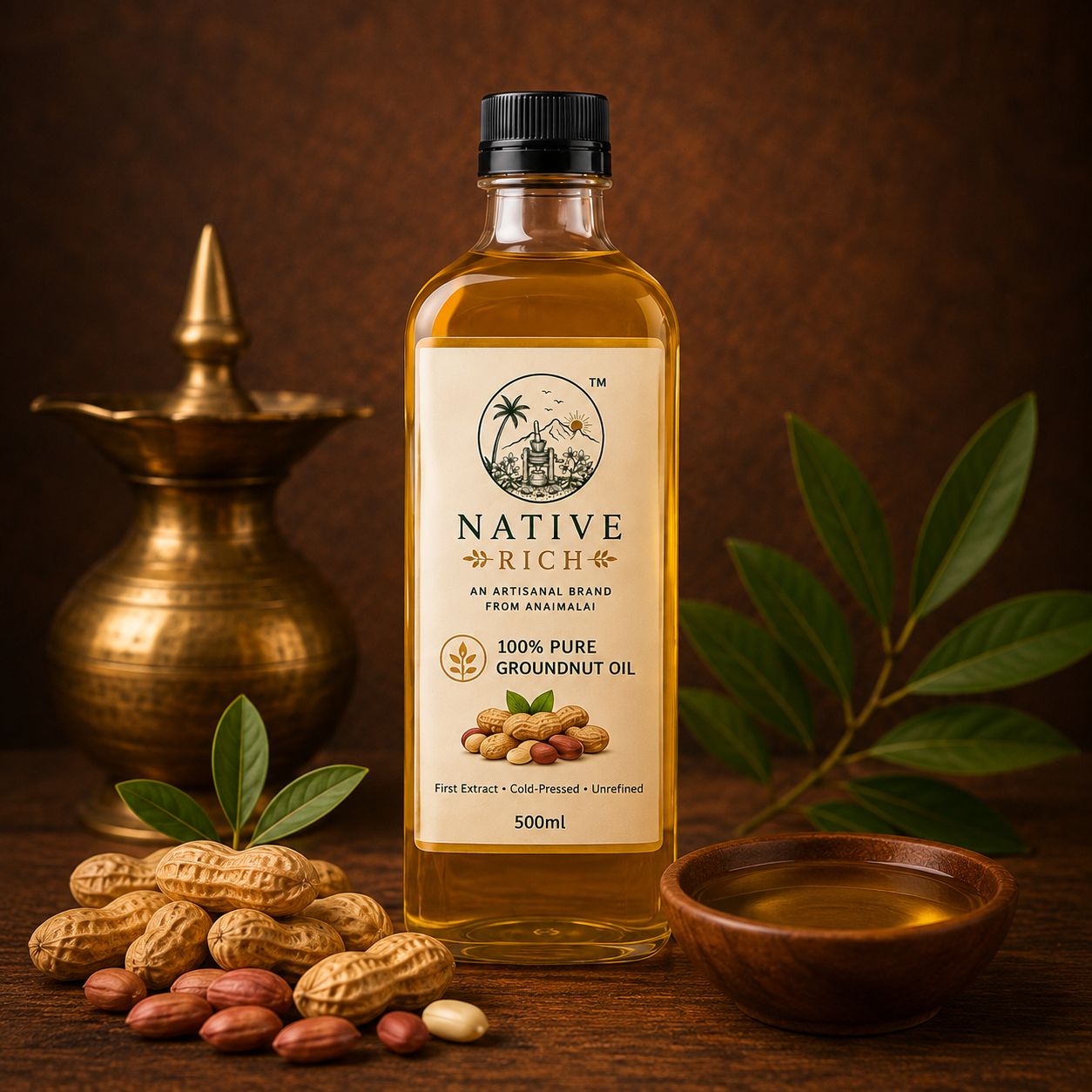 Cold Pressed Groundnut Oil