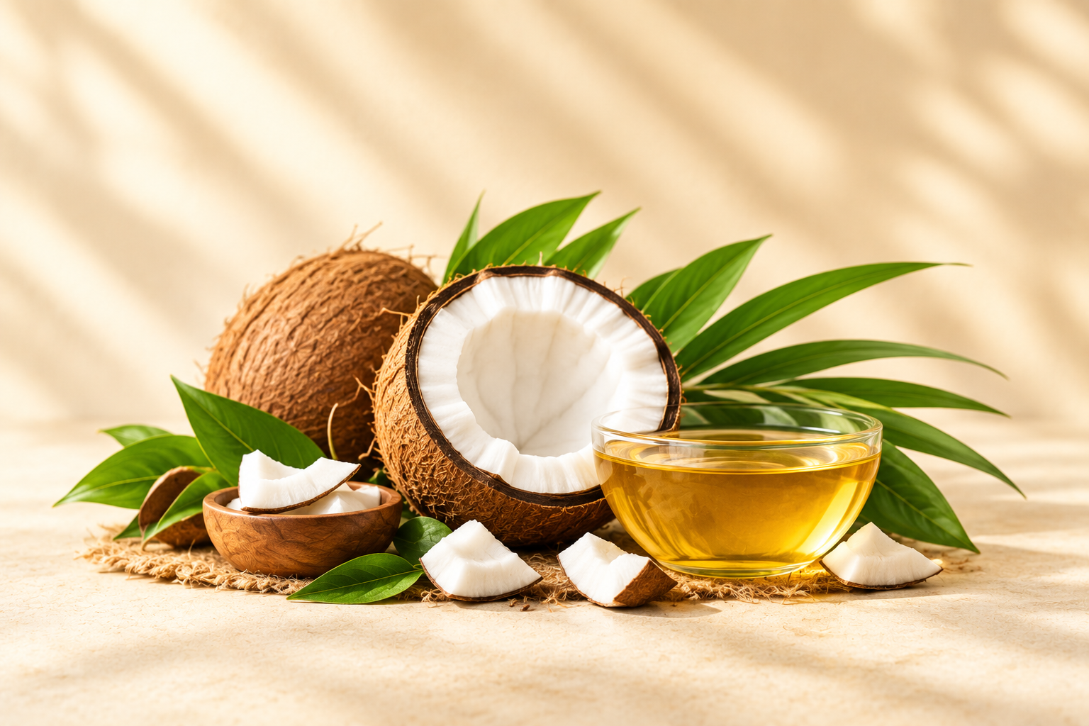 Fresh coconut for NativeRich Coconut Oil